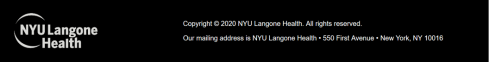 NYU footer